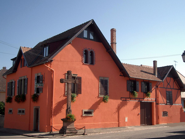 Ferme viticole à Ammerschwihr accueillant le gîte du Merle